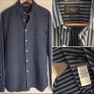 Wallin & Bros Dress Shirt Striped Button Down